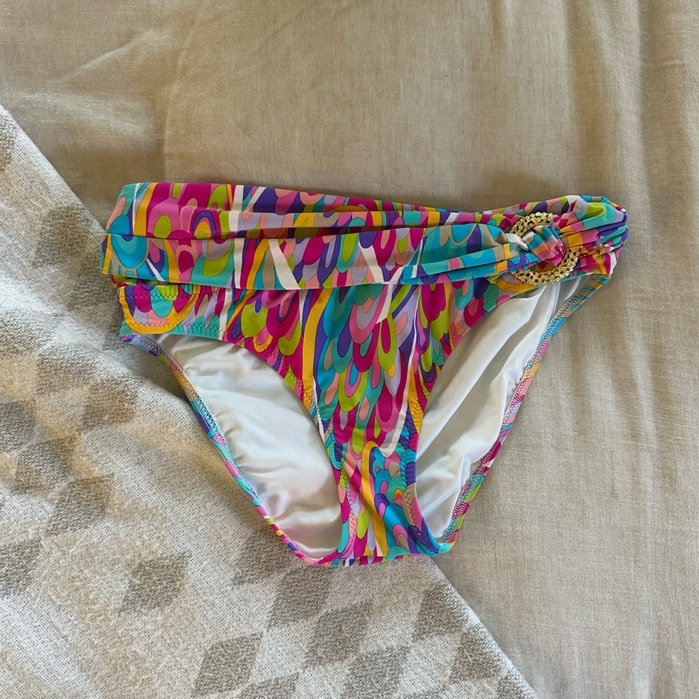 Trina Turk Colorful Patterned Bikini Bottom